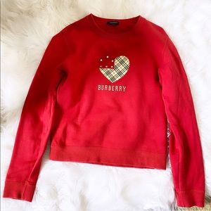 Burberry Red Sweatshirt